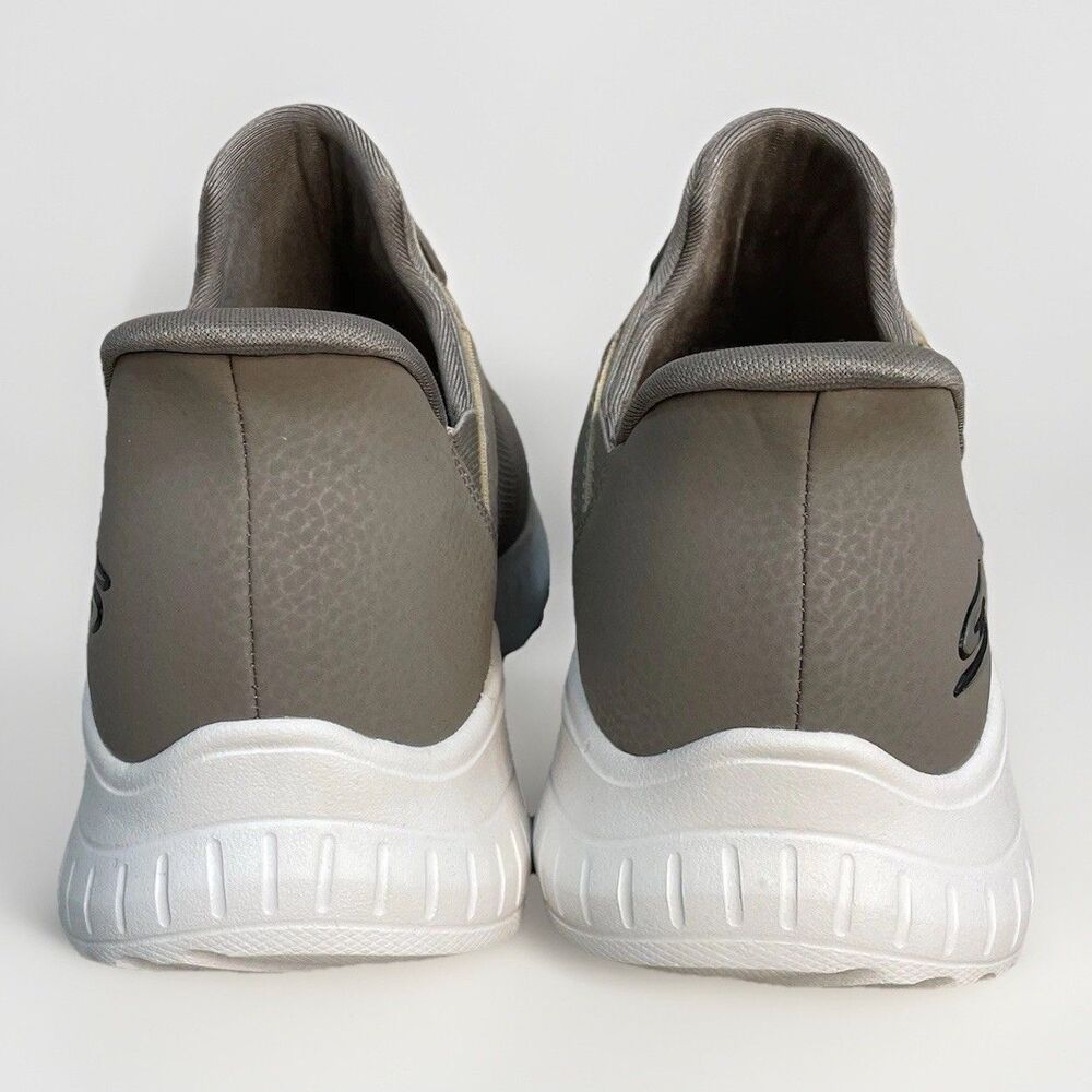 SKECHERS Bobs Sport Womens Size 9 Slip Ins Sneakers Taupe Hands Free Gray New - Picture 7 of 11